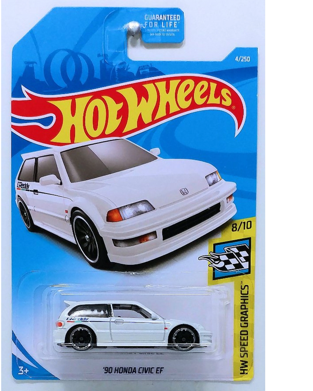 Hot Wheels 2019 #4 = Speed Graphics #8 = 1990 '90 JDM Honda Civic EF Hatchback