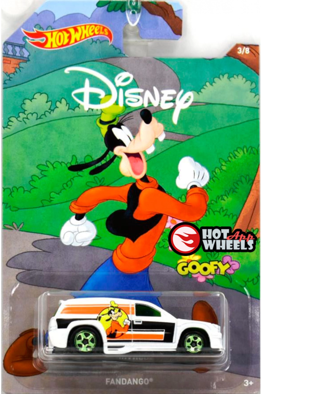 Mattel Hot Wheels Disney Serie Modell Fandango Goofy  3/8 