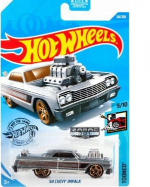 Details about   Hot Wheels 2020 '64 Chevy Impala ZAMAC HW Tooned #9/10 *NEW* Lot of 10 