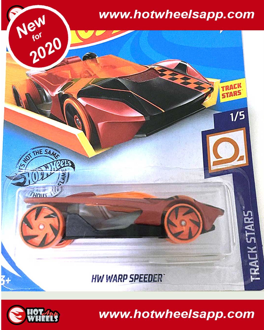Details about   New Hot Wheels 2020 TRACK STARS 1/5 HW Warp Speeder 26/250 Blue Orange