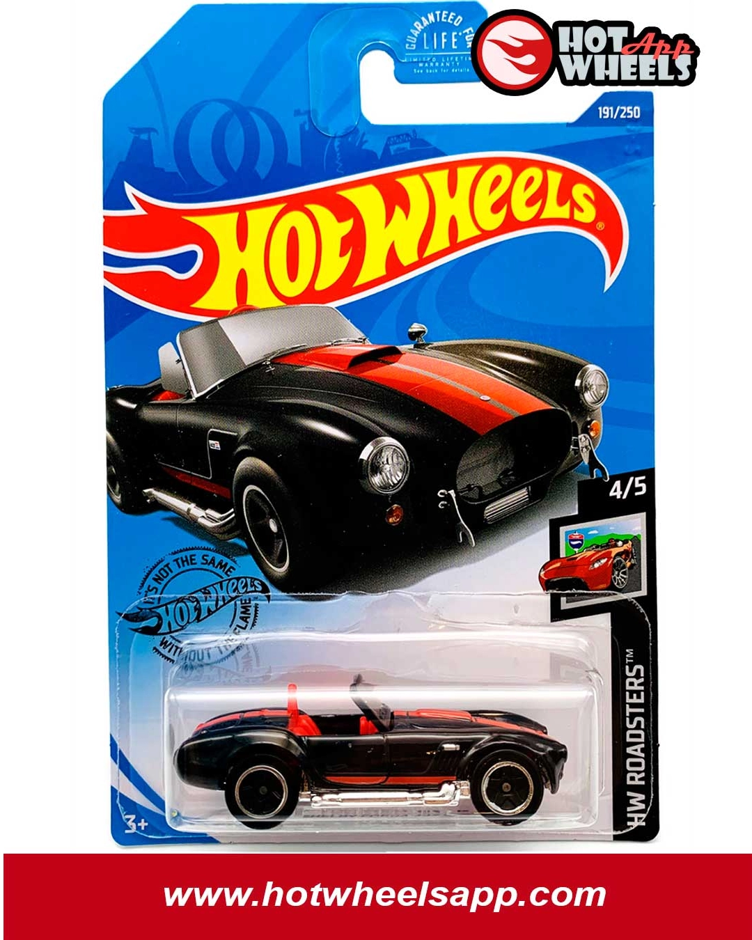 Details about   2020 Hot Wheels Black Shelby Cobra 427 S/c HW Roadsters