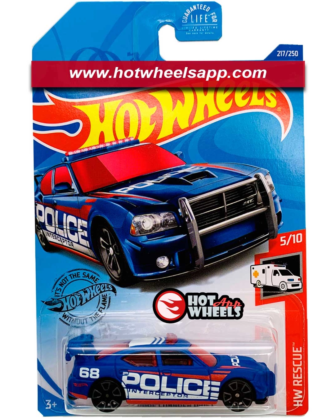 Hot Wheels - HW Rescue 5/10-217/250 POLICE 2020 DODGE CHARGER DRIFT 