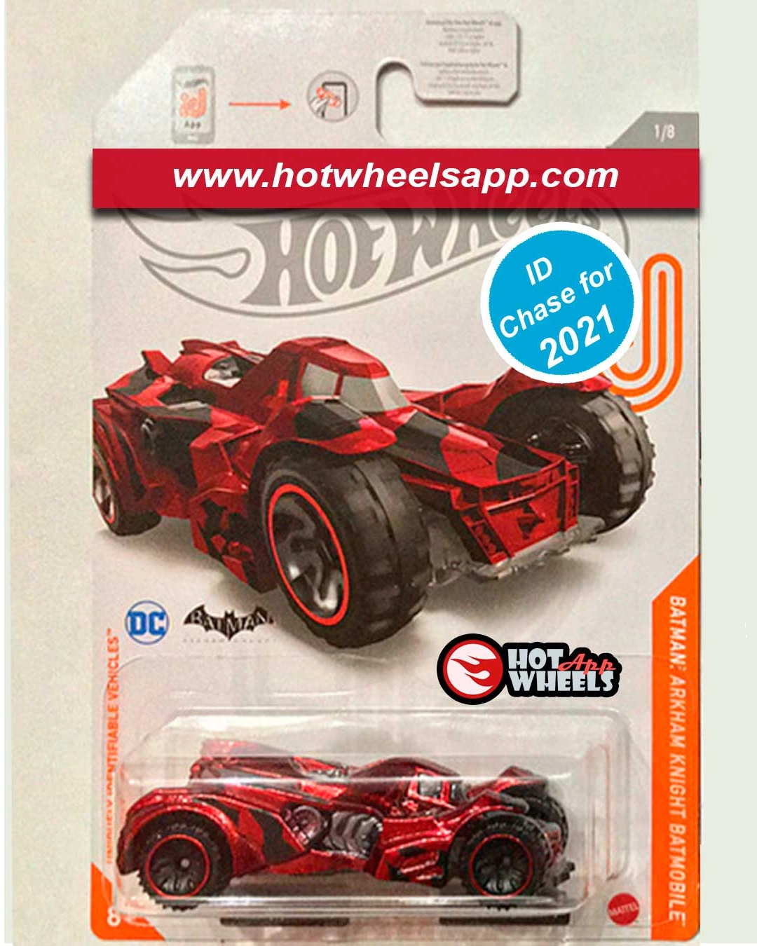 2021 Hot Wheels Arkham Batmobile ID Chase Twin Mill Factory Sealed Mainlines