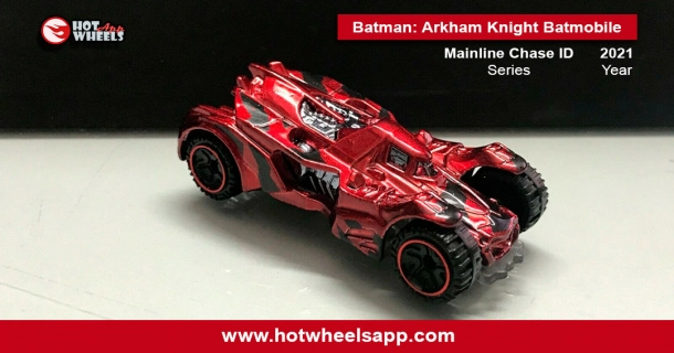 BATMAN ARKHAM KNIGHT BATMOBILE RED CAMO 2021 HOT WHEELS ID CHASE CAR *SHIPS FREE