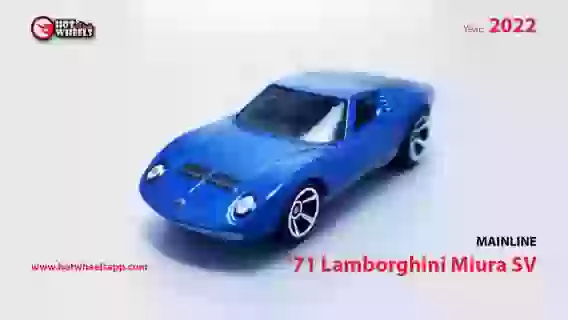 New color '71 Lamborghini Miura SV | Hot Wheels 2022